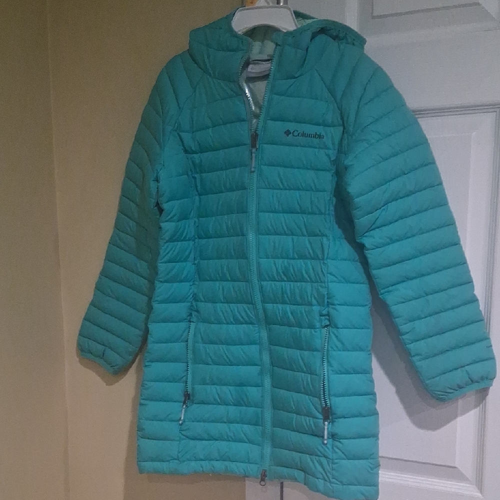 Columbia Kids' Teal Puffer Omni Heat Jacket 10/12